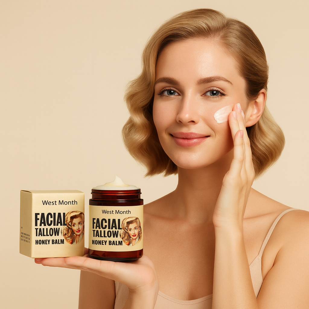 Facial Tallow Honey Balm – night routine on bedside