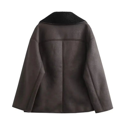 Faux leather jacket for women – casual chic for work to weekend