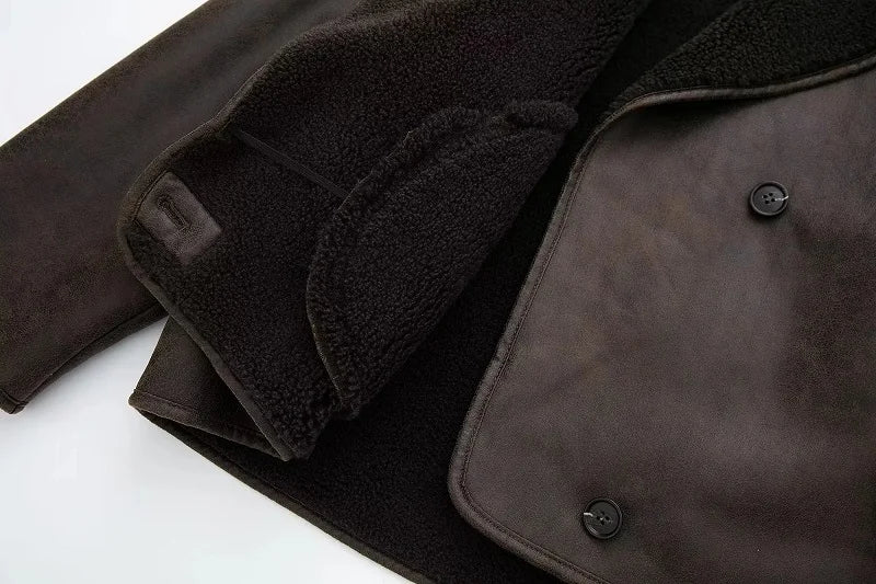 Faux leather jacket for women – durable PU, soft feel