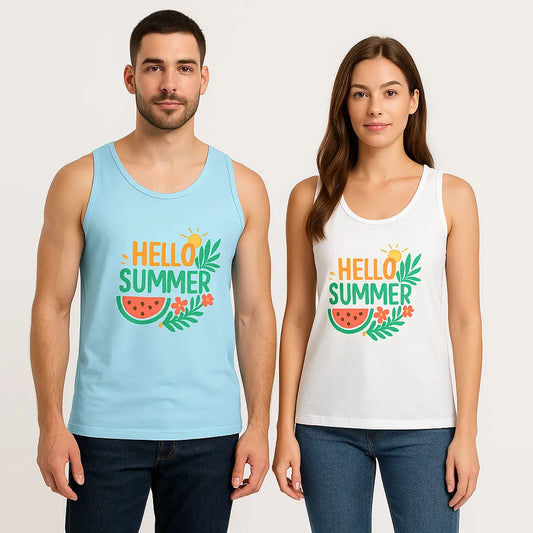 “Festival-Ready Unisex Summer Tanktop: Soft Garment-Dyed Fabric & Relaxed Fit”

