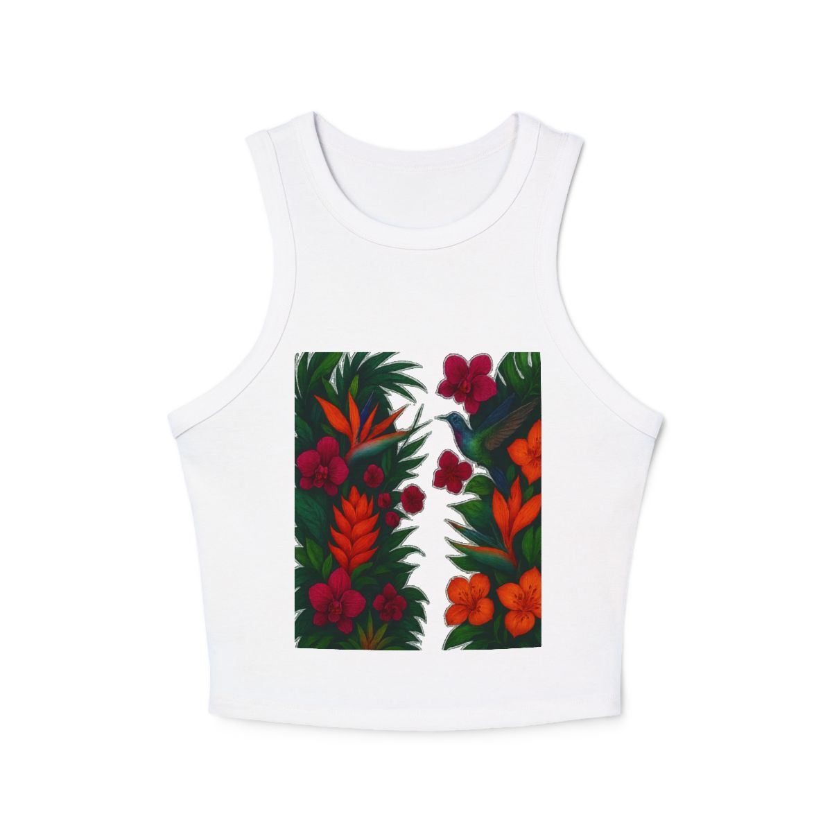 Casual women's tank top in soft cotton-poly blend

