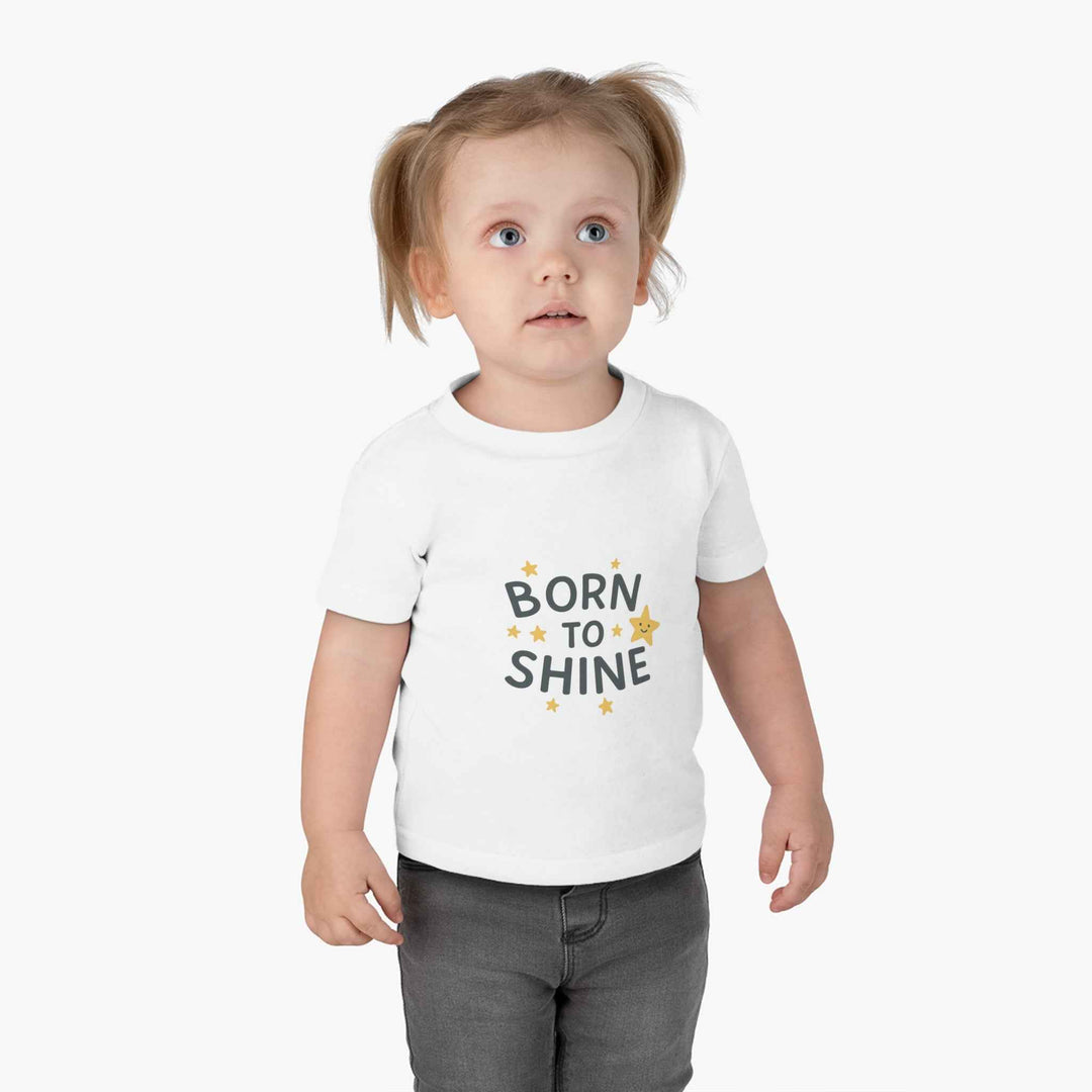 Born to Shine Infant Tee – Cute Unisex Baby T-Shirt Gift