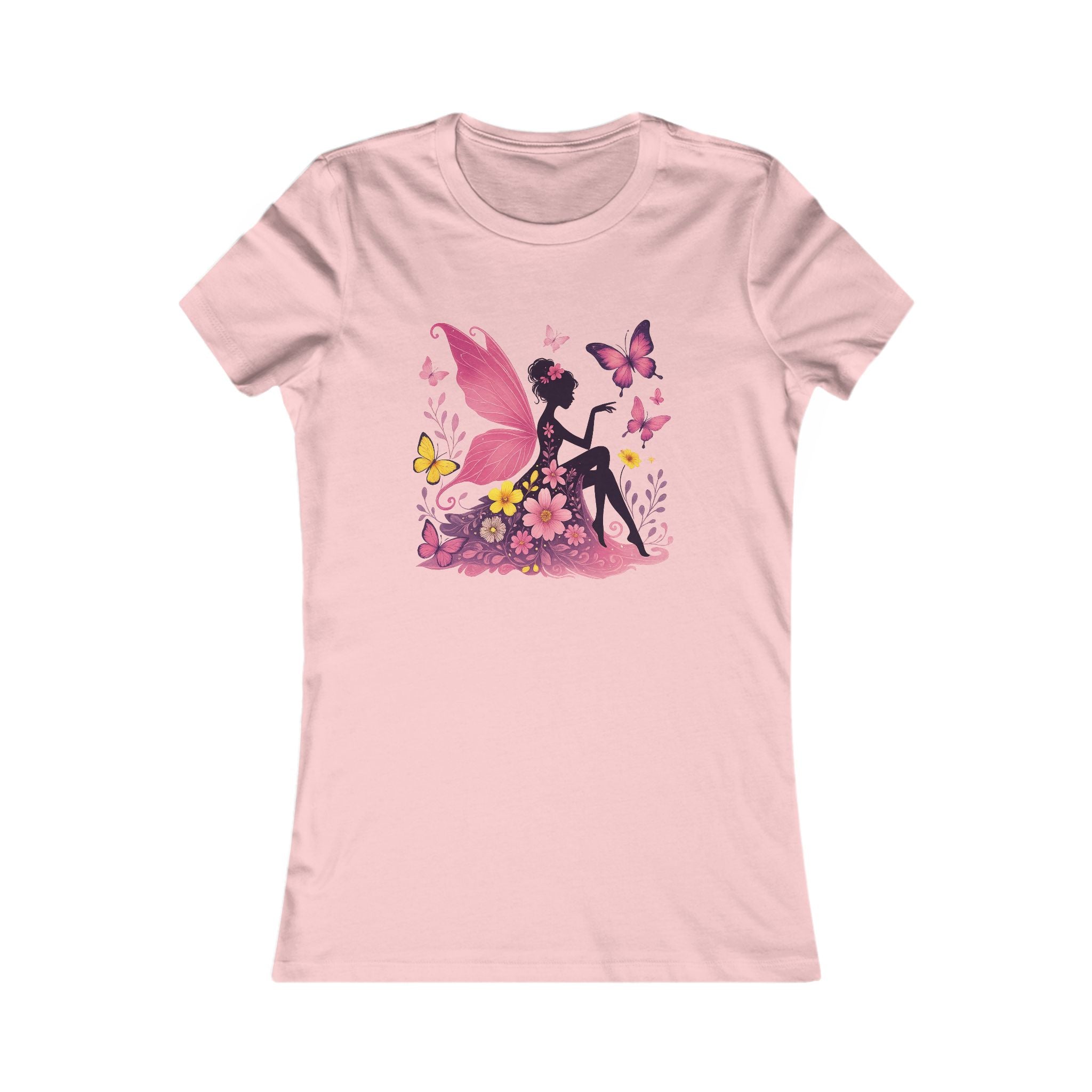 Woman wearing boho tee in natural outdoor setting

