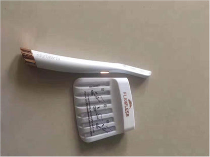 Flawless Dermaplane Glo: Ergonomic Ladies Shaver in White Finish

