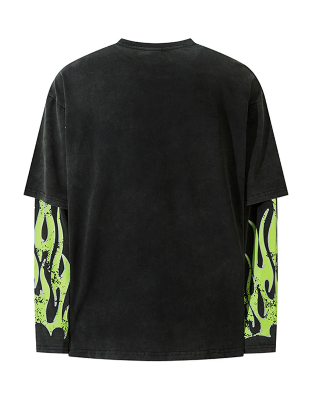 Folded tee on wooden table demonstrating sleek styling options.


