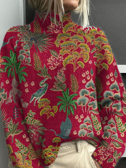 Fresh 3D Digital Print Cloak Sweater Pullover – Long Sleeve Polyester Blend in 15 Custom Colors, Sizes Up to 6XL