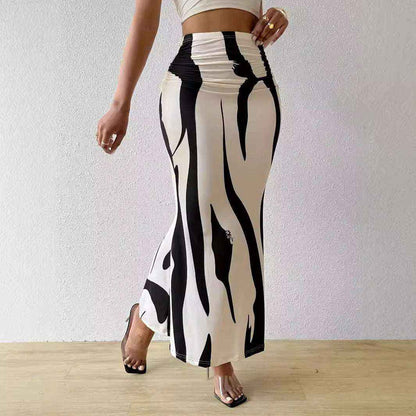Zebra Slimming Dress – Bold, Elegant & Flattering Fit