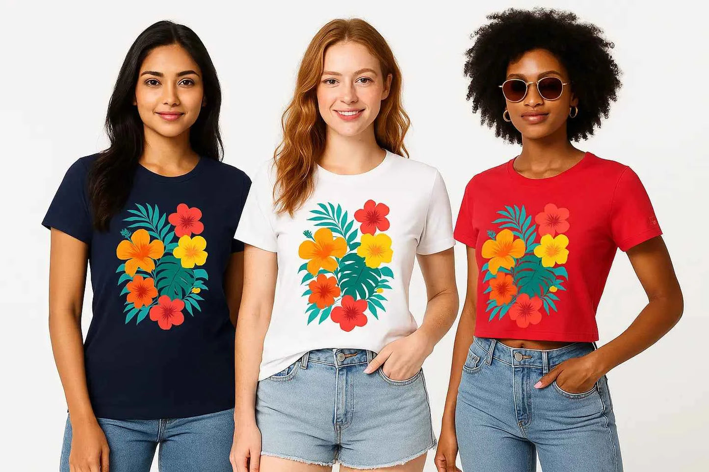 Bloom Active: Tropical Floral Sport Tee
