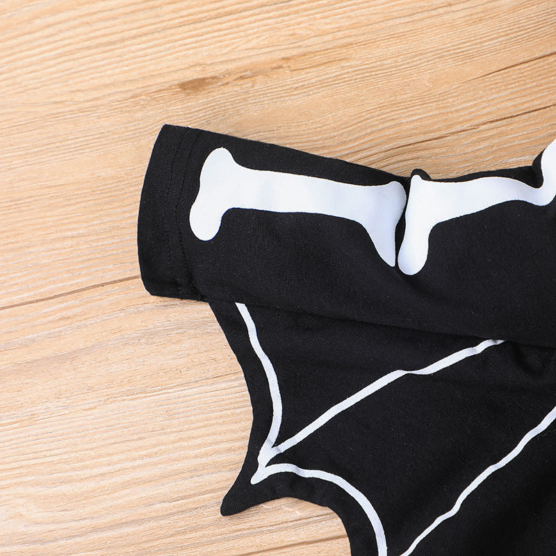 Halloween Bat Baby Romper – Hidden snap closure for quick changes