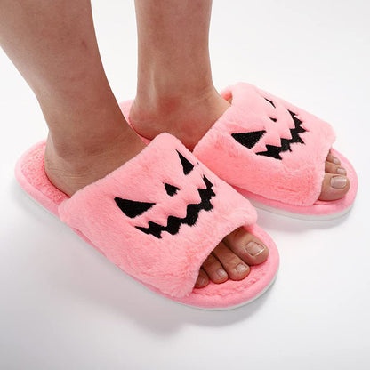 Halloween Slippers Women – Plush Indoor Shoes for Cozy Evenings