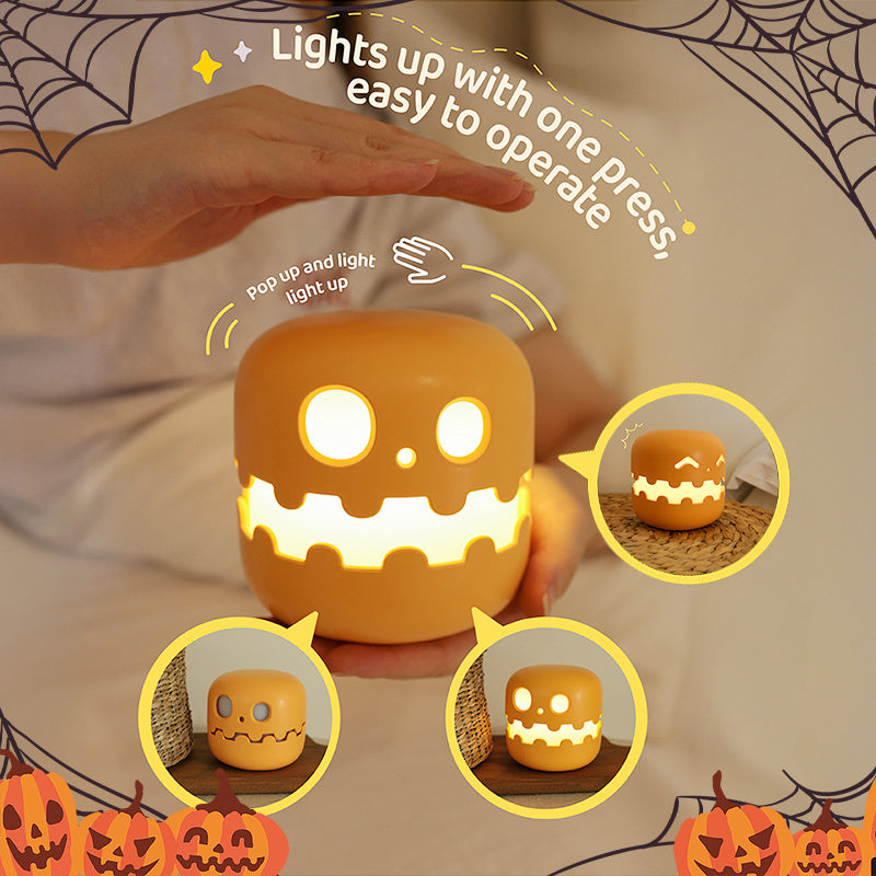 Halloween pumpkin lamp décor – gift-ready delight