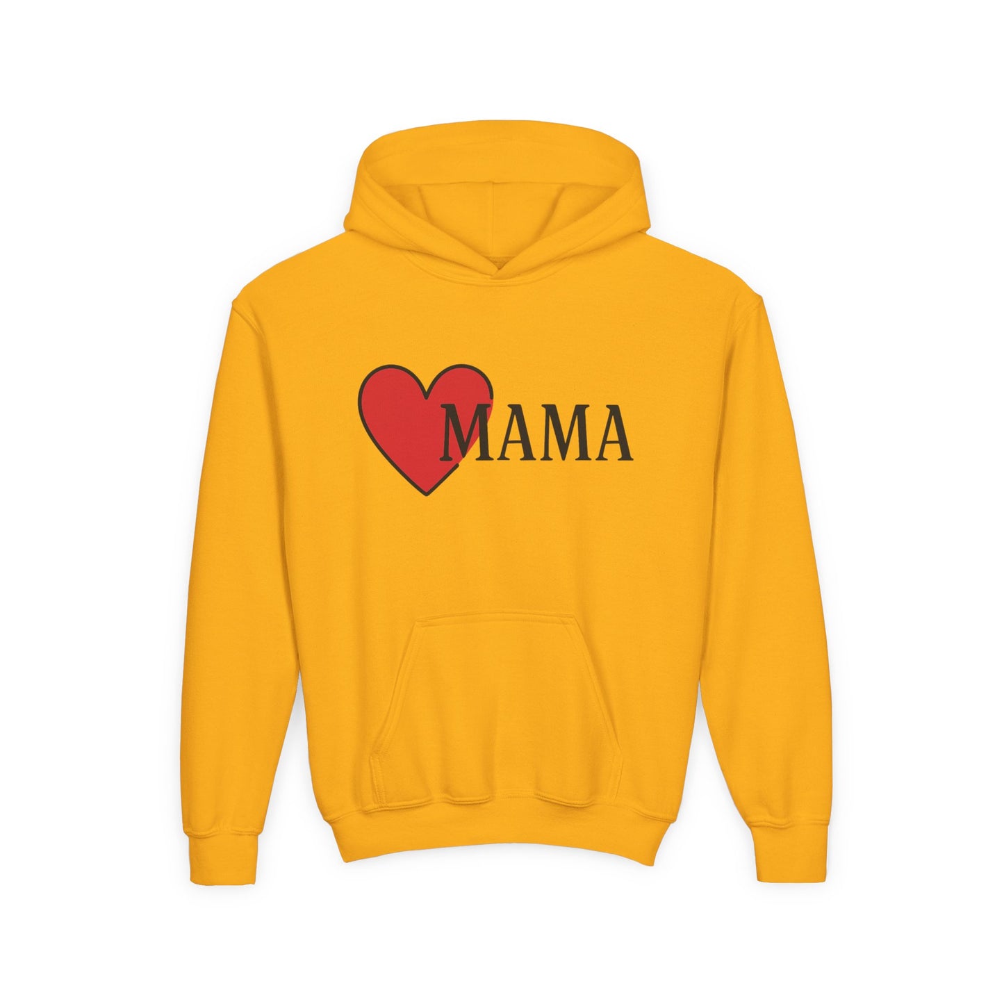 Hoodie folded with visible ‘Love Mama’ text – great gift idea

