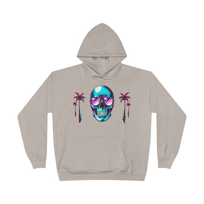 Tropical Skull Unisex Eco Hoodie - Bold & Sustainable Style