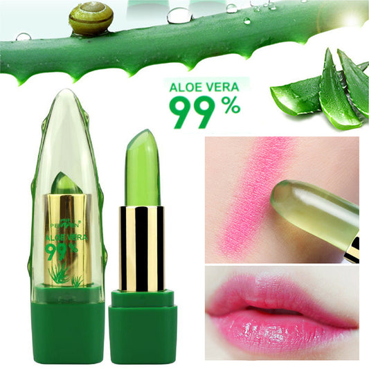 Hydration test – Aloe Vera Color Changing Lipstick vs bare lips