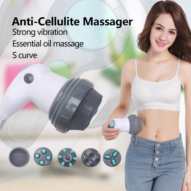 “Infrared heat therapy with Fat Pusher full-body massager in home spa setting”

