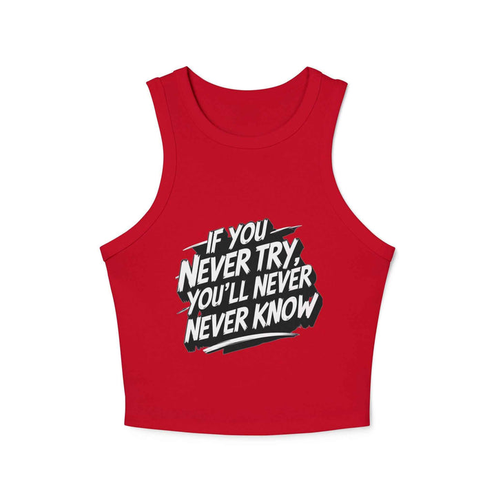 Motivational Racer Tank for Women – Inspiring Workout Wear