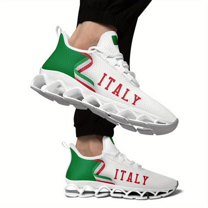 Italy Flag Sneakers – padded collar and fabric lining comfort view