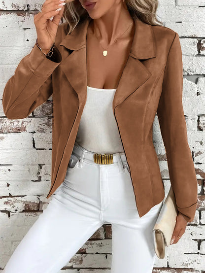 Khaki Slim Cardigan Jacket – Elegant Everyday Style


