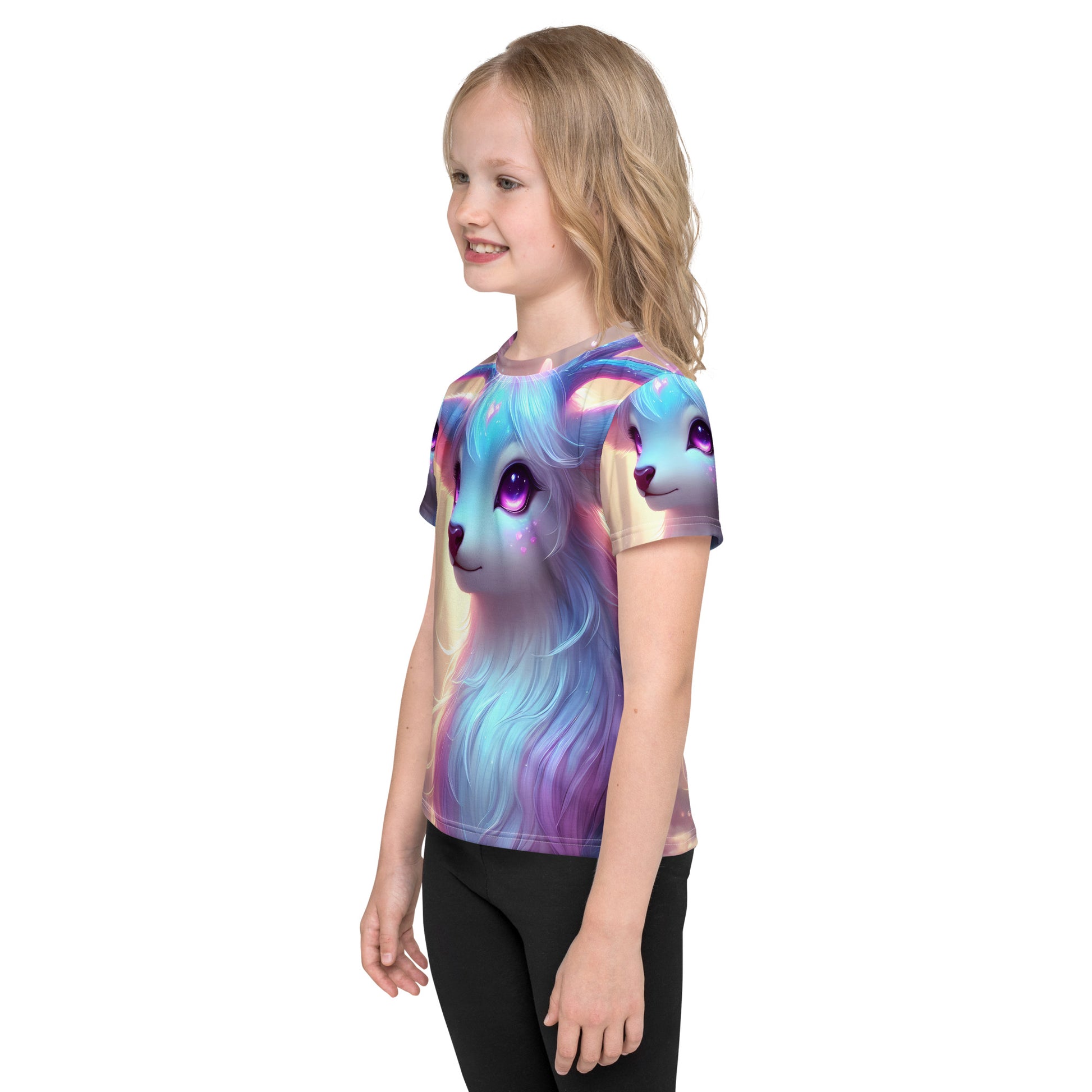 Kids crew neck tee in regular fit, ideal for school and play

