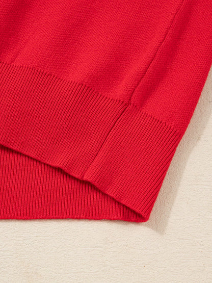 Let It Snow Christmas sweater outfit idea for holiday photos