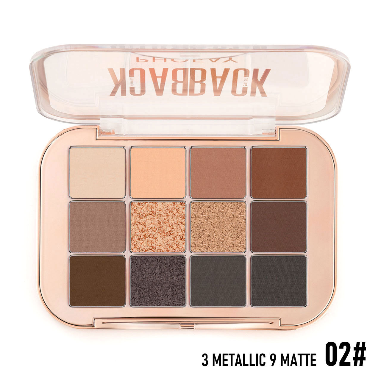“Lifestyle shot: PHOFAY eyeshadow palette on a vanity with soft morning light”

