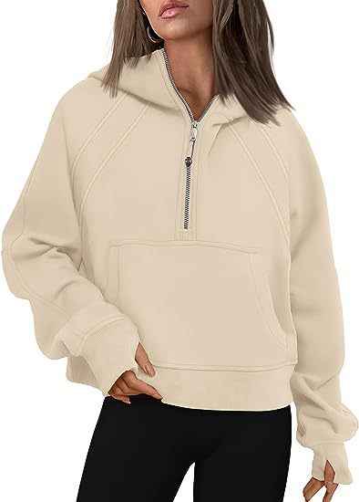 Zipper Hoodie for Women with Pockets – Warm, Loose Fit