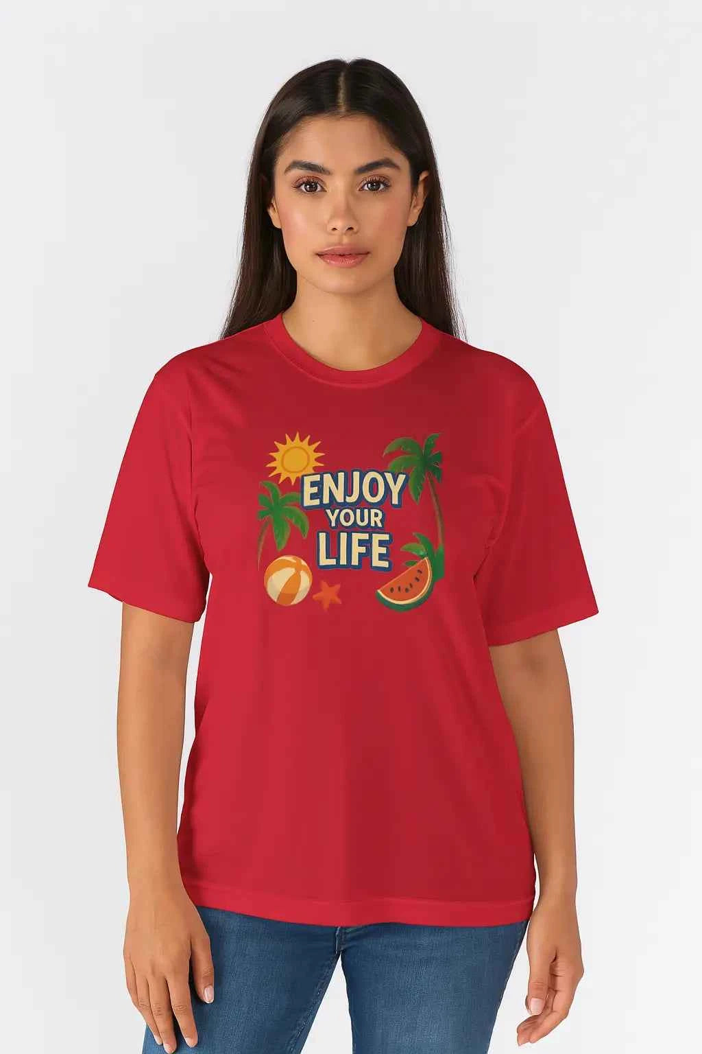 Tropical Vibe Unisex Tee - Beach & Workout Ready