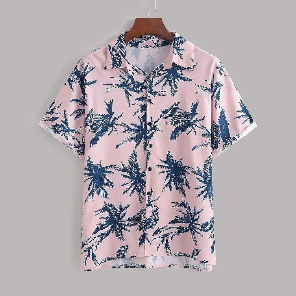 Tropical Hawaiian Set for Men - Plus Size, Quick-Dry Style