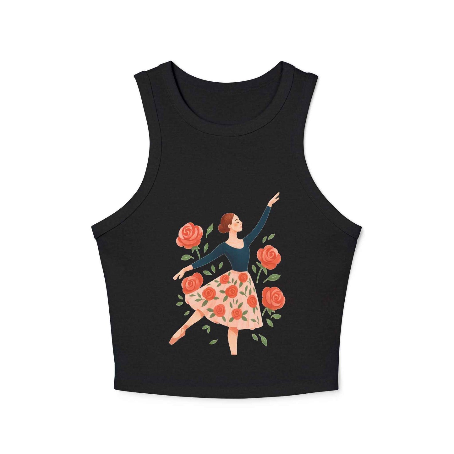 Women's Micro Rib Racer Tank – Soft, Stylish High Neck Fit