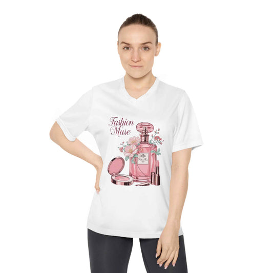 Women's Performance V-Neck T-Shirt – Stylish  Breathable