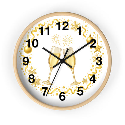 Living Room Scene – Festive Wall Clock as Focal Point

