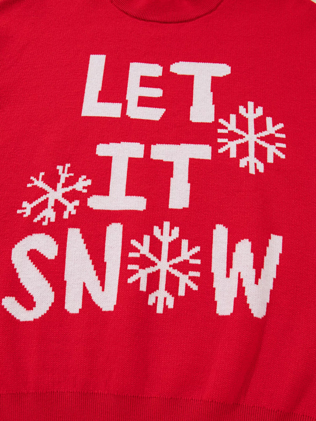 Let It Snow Christmas Sweater – Cozy Women’s Fit