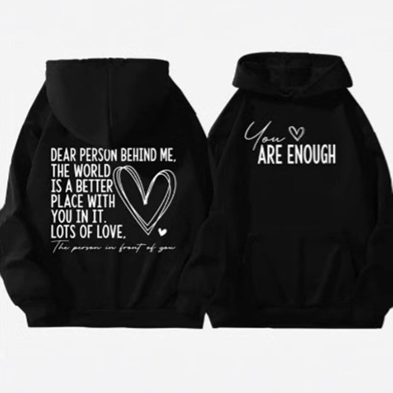 Love Letter Hoodie – Close-Up Fabric Texture &amp; Rib Cuffs