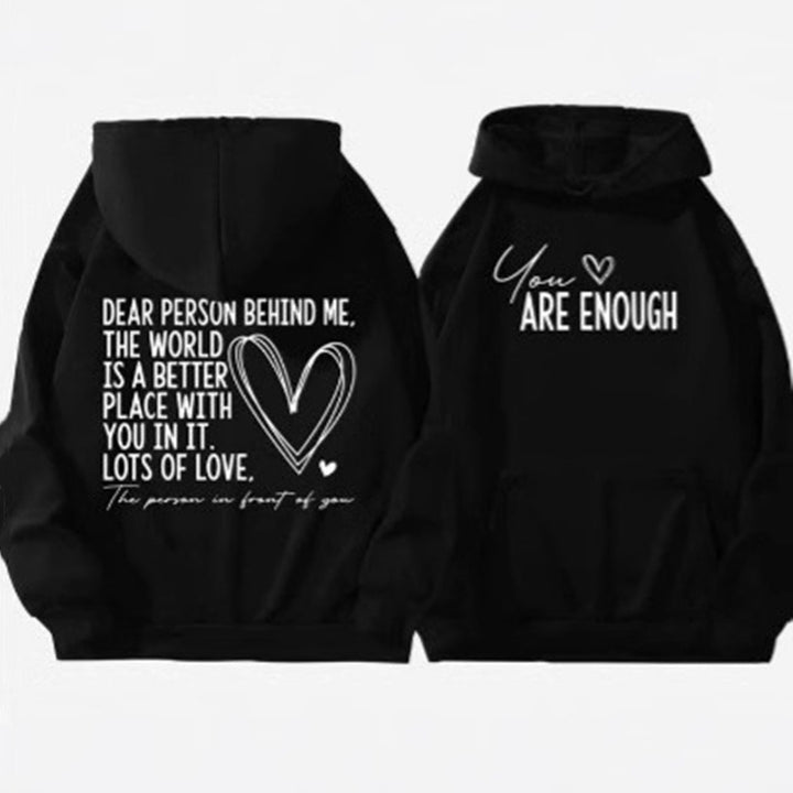 Love Letter Hoodie – Close-Up Fabric Texture &amp; Rib Cuffs