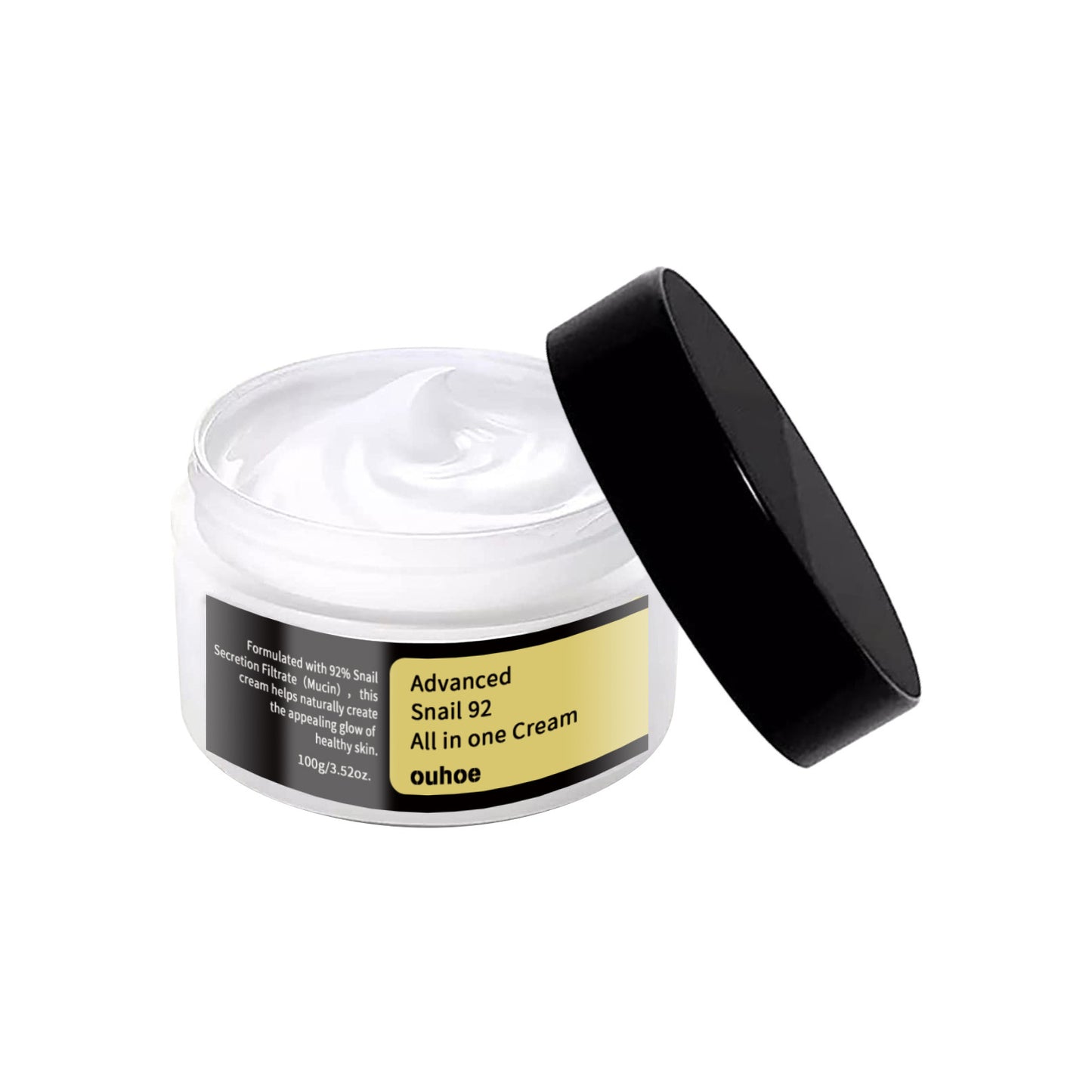 Luxurious Snail Cream application for firm, hydrated, youthful skin.