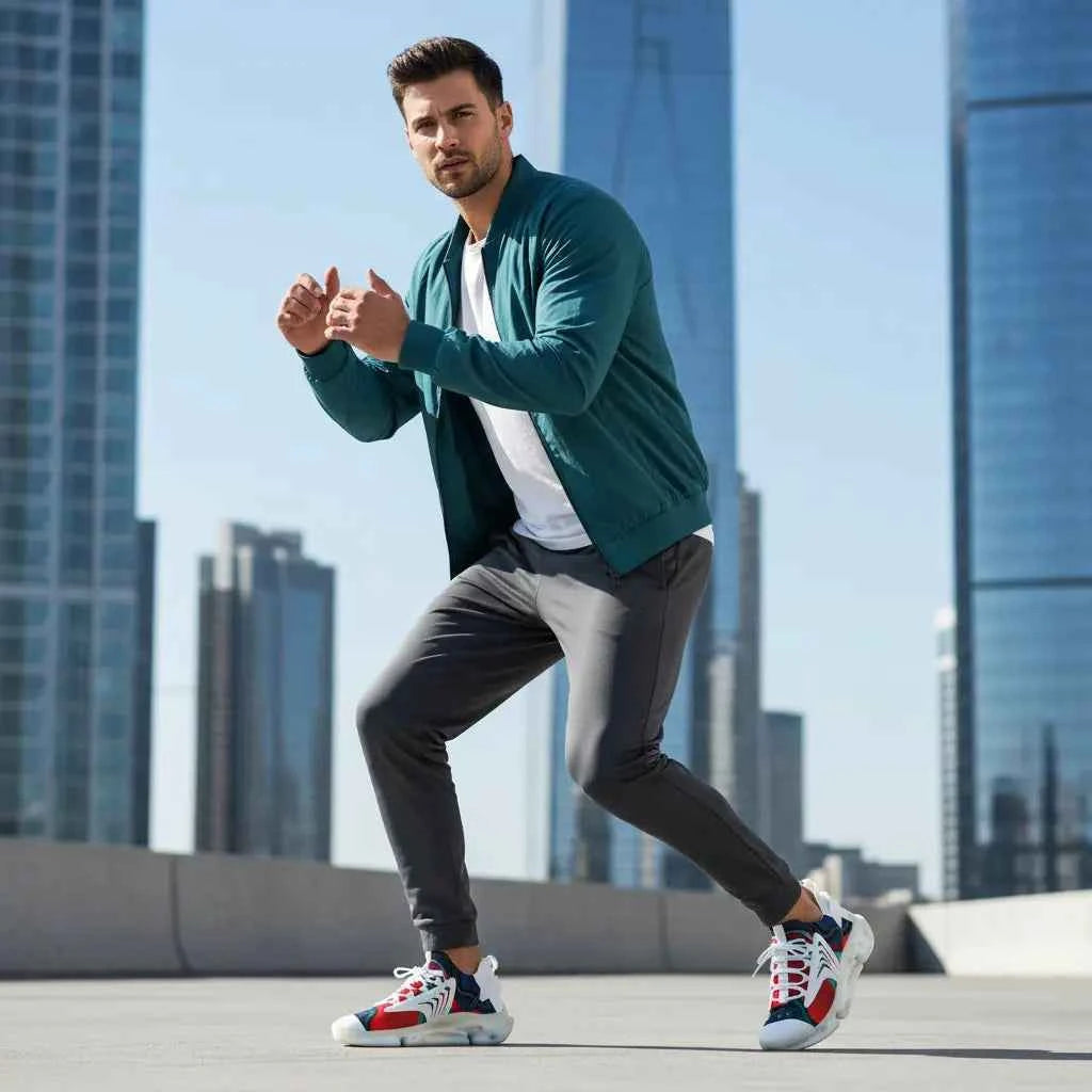 Men lightweight mesh sneakers - Lightweight and Stylish Comfort