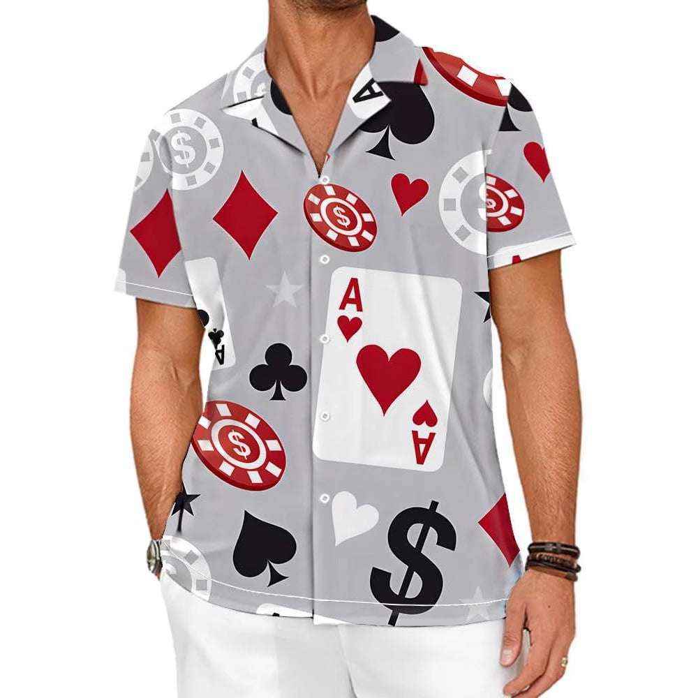 Men's Camouflage Short Sleeve Shirt – Slim Fit Style