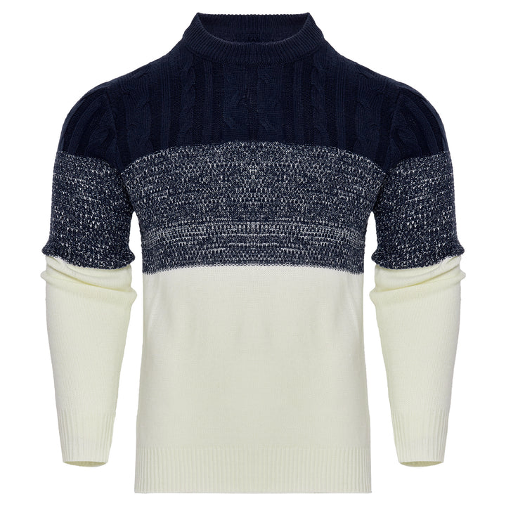 Men’s Knitted Sweater – Back view showing clean knit texture
