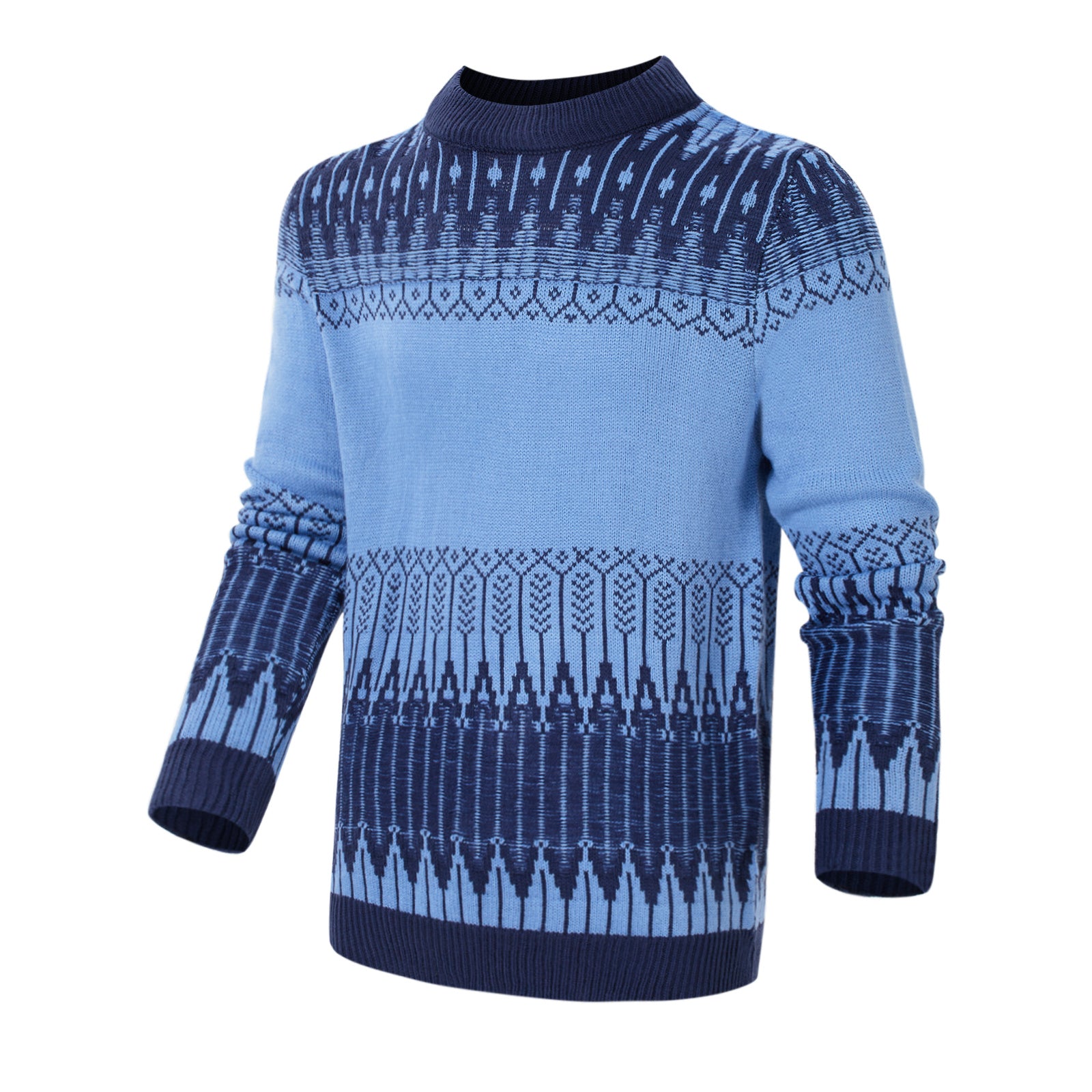 Men’s Knitted Sweater – Folded flat lay of knit fabric
