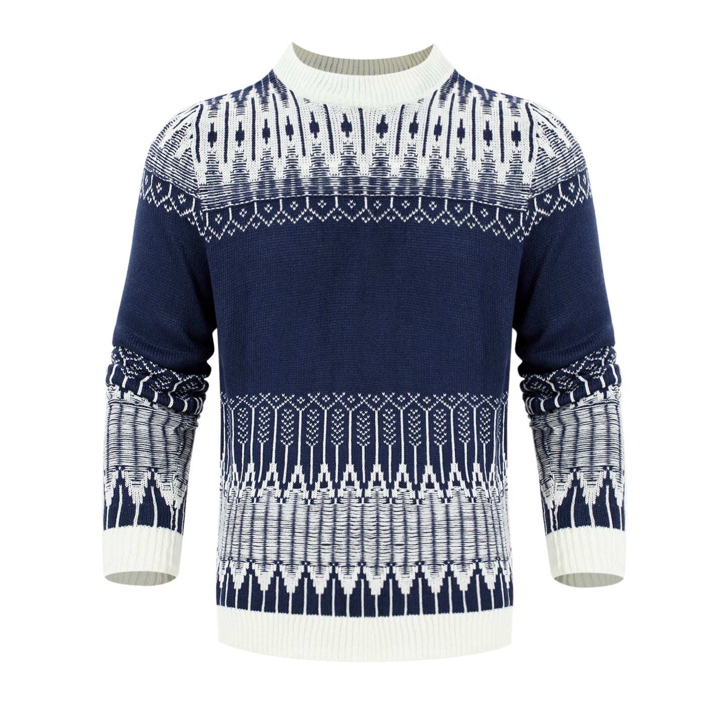 Men’s Knitted Sweater – Size range S–5XL on model height guide
