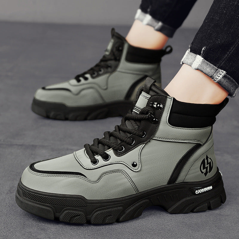 Men's Martin Boots size comparison from 38 to 45 on different foot types