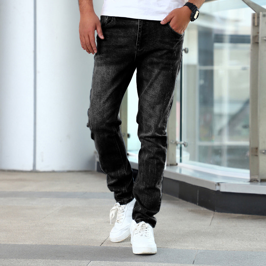 Men’s Stretch Skinny Jeans – Back view with streamlined pockets