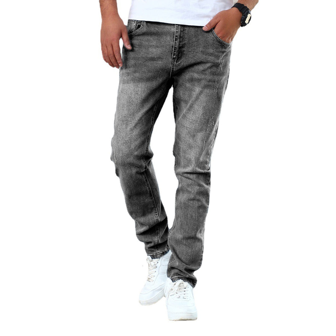 Men’s Stretch Skinny Jeans – Side profile highlighting tight leg line