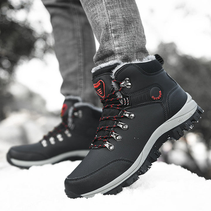 Men’s Winter Snow Boots – Shock-Absorbing TPR Outsole