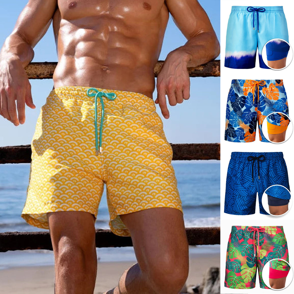 Men’s Beach Shorts – Bold Prints, All-Day Comfort