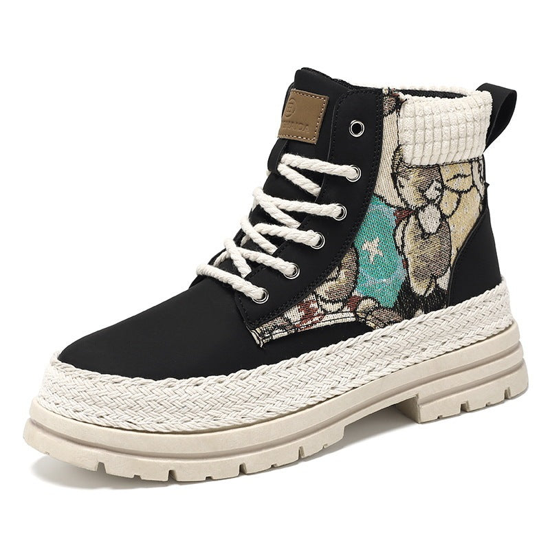 Men’s high top work boots – comfort insole and high shaft support