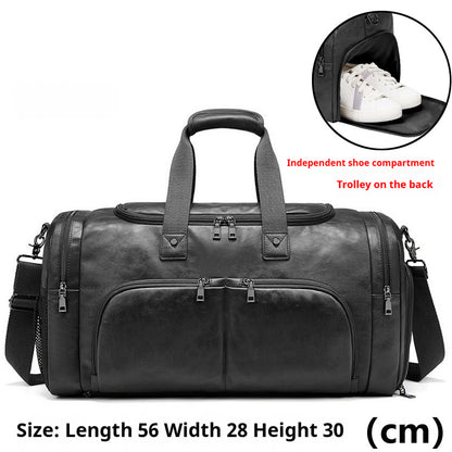 Men’s travel bag – polished look, smart pockets, office-to-airport style