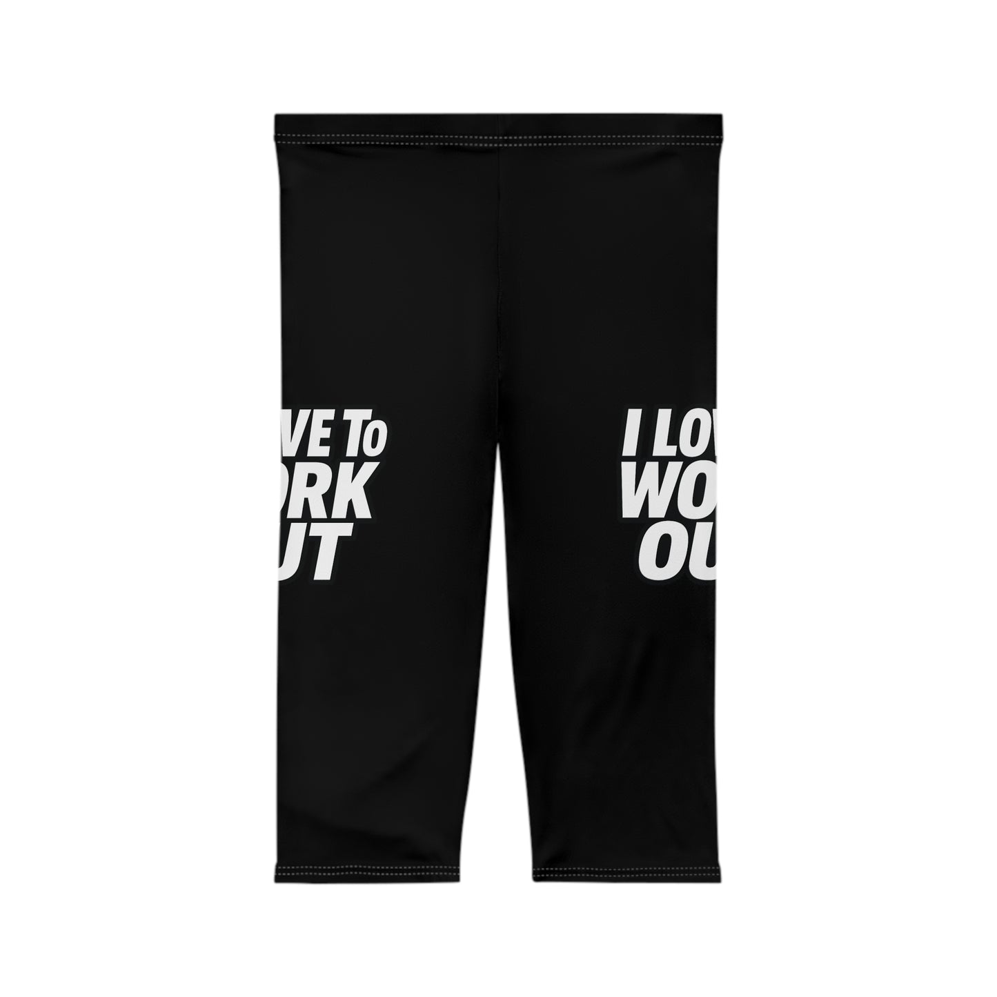 Mid-Rise Elastic Waist Capri Leggings – Perfect Fit

