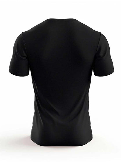 Milano print cotton tee men's summer casual wear breathable loose fit shirt
