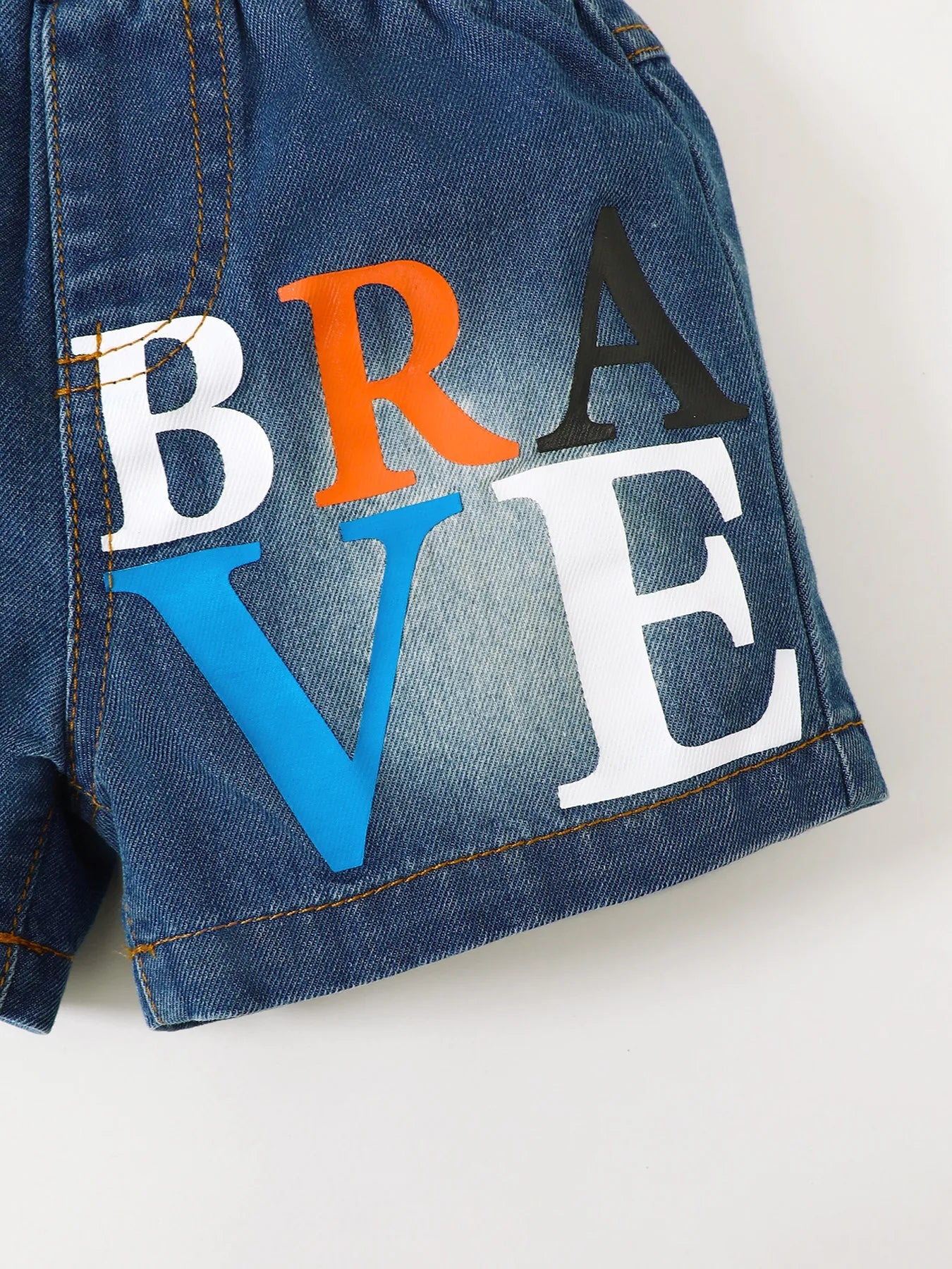 Mix-and-Match Wardrobe – Kids Denim Shorts Set with Sneakers

